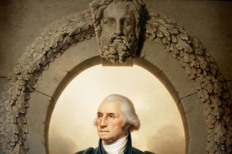 "George Washington (Patriae Pater)," 1824, by Rembrandt Peale. U.S. Senate Collection. (Public Domain)
