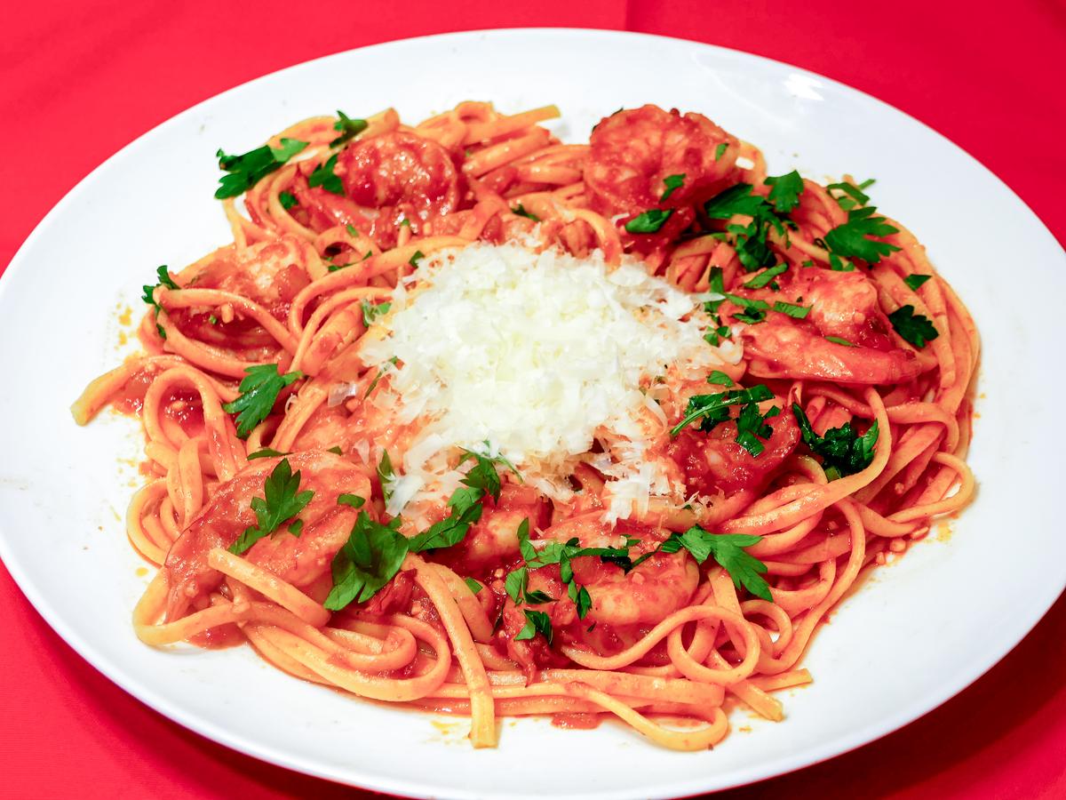 Shrimp With Linguine Fra Diavolo