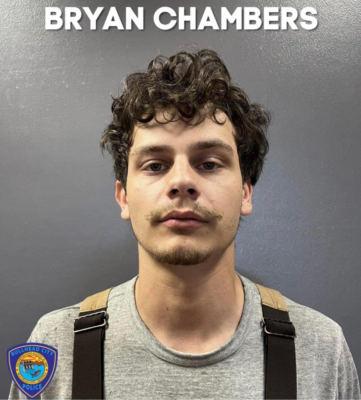 Bryan Chambers appear in a booking photo in Bullhead City, Ariz., on May 6, 2026. (Bullhead City Police Department)
