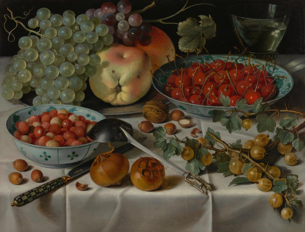 "Still Life With Assorted Fruit," circa 1622, by Pieter Claesz. Oil on panel; 10 1/4 inches by 13 1/2 inches. Getty Center, Los Angeles. (Public Domain)