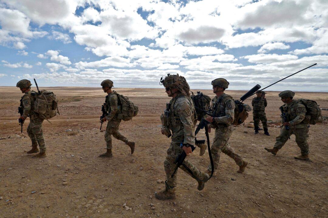 US soldiers take part in the "African Lion" joint military exercise between US and Moroccan forces in the Tan-Tan region in southwestern Morocco on May 8, 2026. (Photo by Abdel Majid BZIOUAT / AFP via Getty Images)