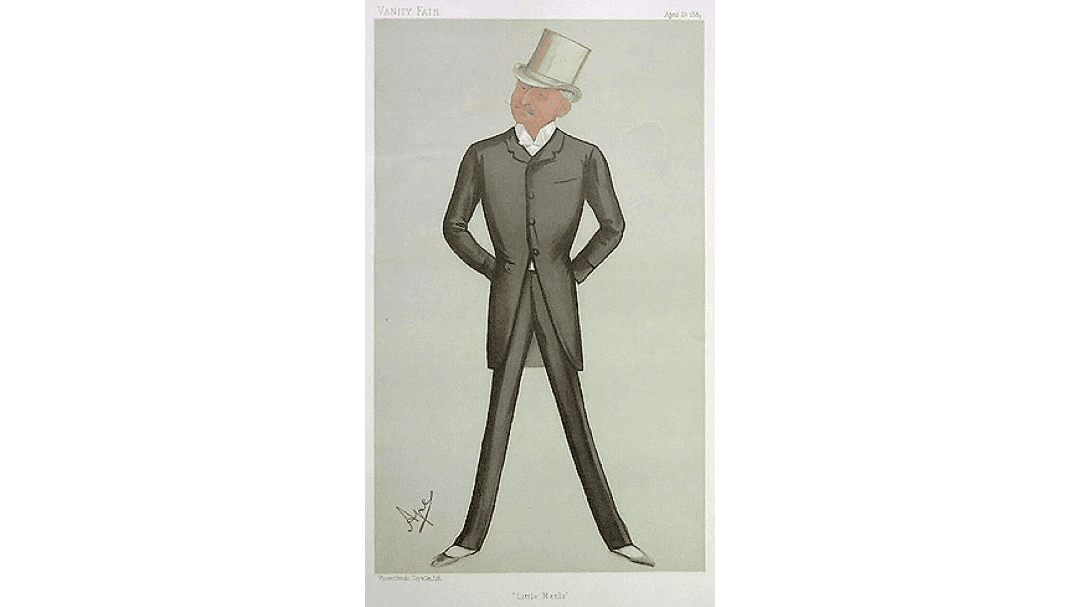 Gouraud as caricatured by Carlo Pellegrini in Vanity Fair, April 1889. (Public Domain)