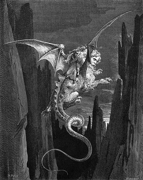 Geryon appears in the 10th Labor as a three-bodied giant slain by Herakles. (Public Domain)