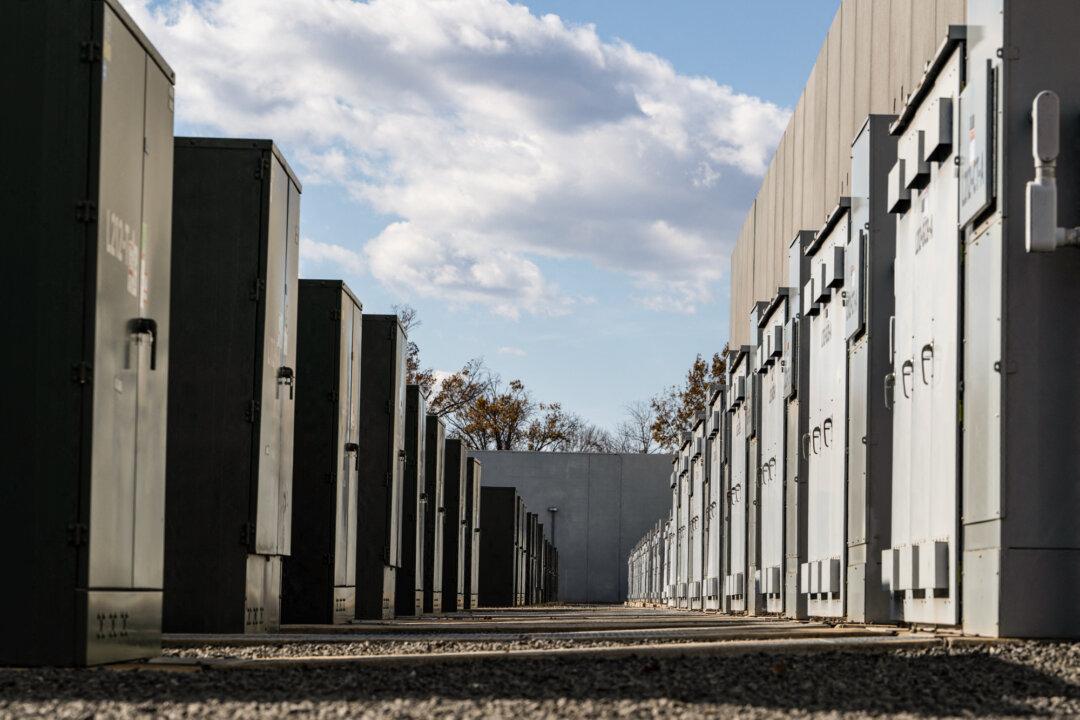 Substations and transformers are seen at a Digital Realty data center in Ashburn, Va., on Nov. 12, 2025. Daren Shumate, whose company has worked in data center construction for decades, said new facilities are being built with water-saving designs and energy safeguards. (Andrew Caballero-Reynolds/AFP via Getty Images)