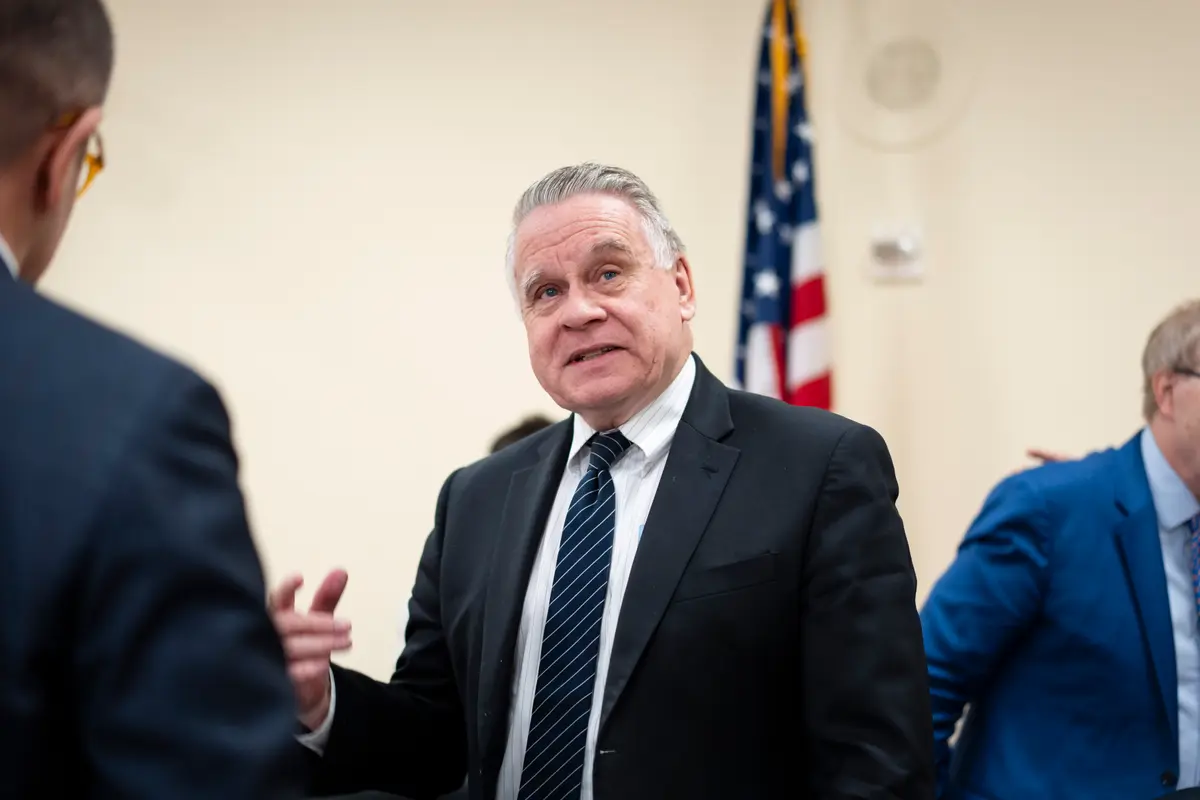 Rep. Chris Smith (R-N.J.), co-chair of the Congressional-Executive Commission on China, during a hearing on Capitol Hill in Washington on May 14, 2026. (Madalina Kilroy/The Epoch Times)