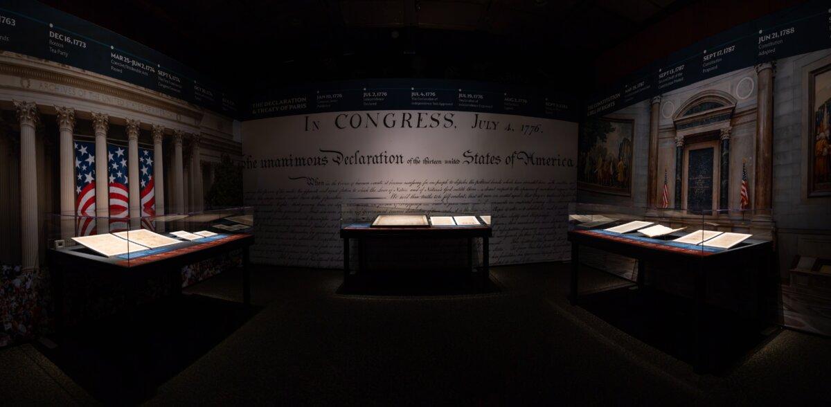 Treasured documents on display at the Houston Museum of Natural Science. (Mike Rathke)