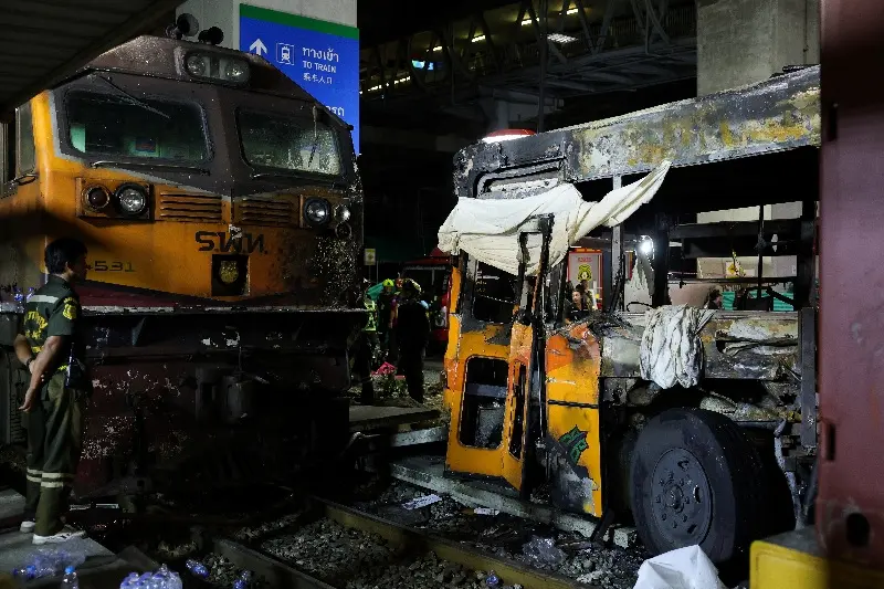 At Least Eight Dead, 32 Injured in Thailand After Freight Train Hits Bus
