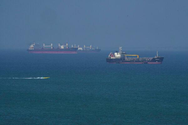 The Ateela 2 oil tanker navigates the Strait of Hormuz near Qeshm Island, Iran, on April 28, 2026. Asghar Besharati/Getty Images