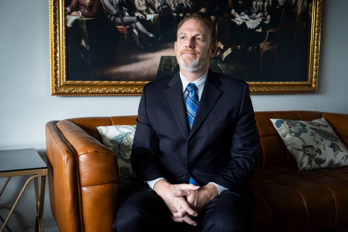 Dr. Joseph Griffin, a vascular surgeon from Louisiana who accompanied Louisiana Gov. Jeff Landry to Greenland, in Washington on May 21, 2026. (Madalina Kilroy/The Epoch Times)