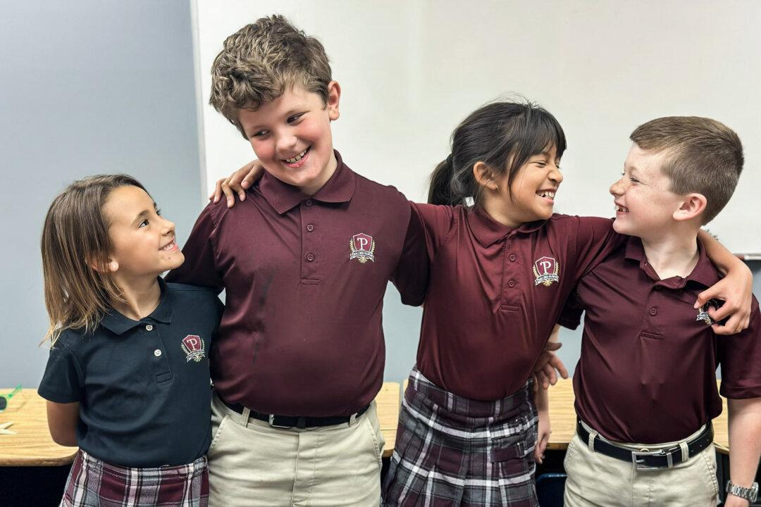 Students at the Providence School of Tifton, a classical Christian academy in rural Georgia. At under $8,000 a year, the Providence School costs less than other private institutions in the region, and state and federal school-choice initiatives could help scores of families. (Courtesy of Justin Puckett)