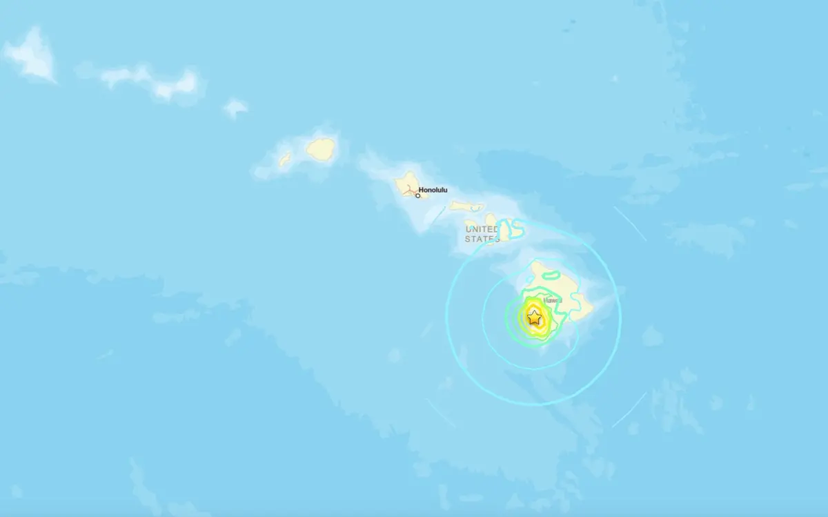 Magnitude 6 Earthquake Strikes Hawaii’s Big Island; USGS Assessing Kilauea Volcano