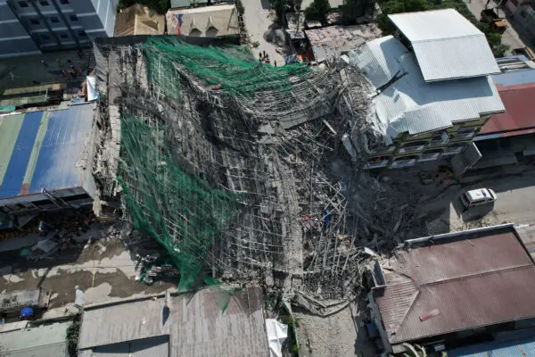 LIVE NOW: Over 30 Trapped After 9-Story Construction Building Collapses in Philippines; Rescue Underway