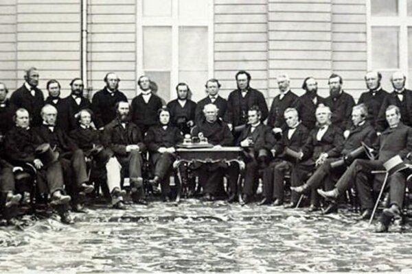Delegates at the Quebec Conference to discuss a proposed Canadian Confederation in October 1864. (Public Domain)