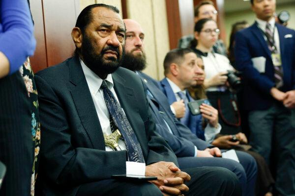 Rep. Al Green (D-Texas) attends a press conference at the U.S. Capitol in Washington on March 5, 2025. (Kevin Dietsch/Getty Images)