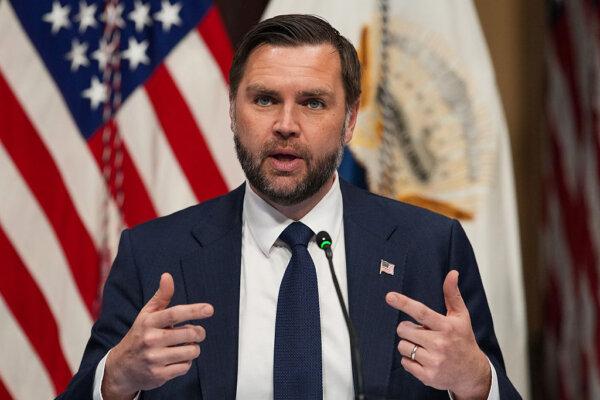 Vice President JD Vance speaks in the Eisenhower Executive Office Building on the White House Campus on May 26, 2026. (Andrew Harnik/Getty Images)