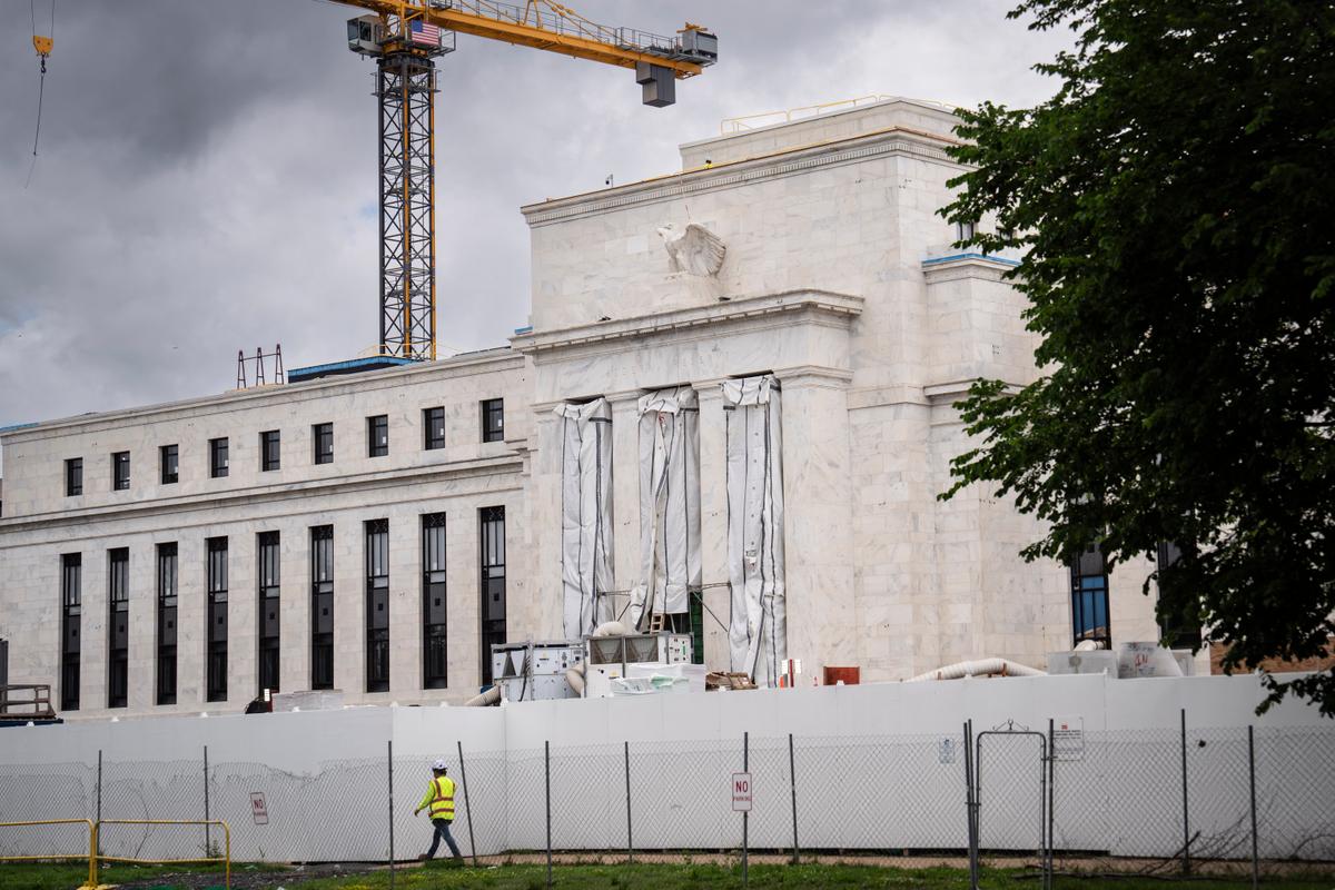 The Federal Reserve in Washington on May 27, 2026. (Madalina Kilroy/The Epoch Times)