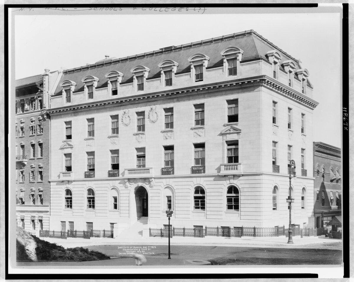 Institute of Musical Art at 120 Claremont Ave. in Manhattan in 1910. (Public Domain)