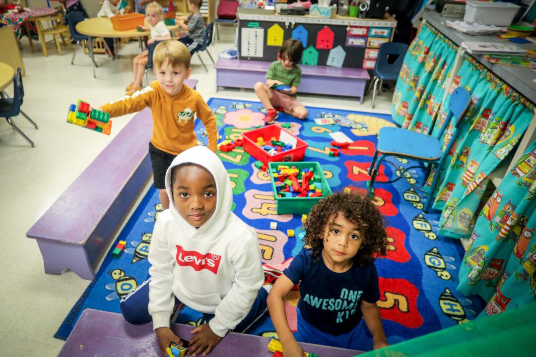 Children play with toys in a classroom at a Louisiana charter school in this file image. Education expert Jamie Carroll said the New Orleans model cannot easily be replicated due to a large influx of post-Katrina funding and extraordinary circumstances that let the state legislature quickly rewrite laws governing a local school district. (Courtesy of Louisiana Association of Public Charter Schools)