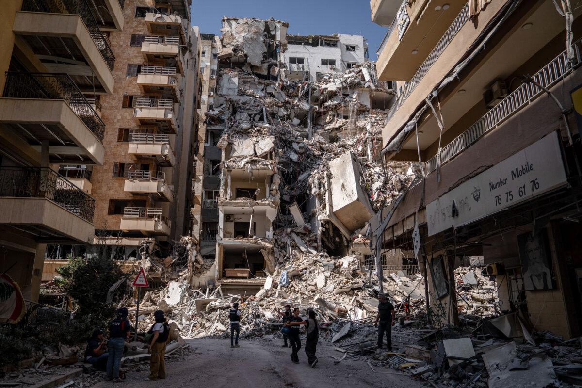 Aftermath of an Israeli airstrike following intensified strikes in southern Lebanon amid continued fighting between Israel and Hezbollah in Tyre, Lebanon, on May 29, 2026. (Adri Salido/Getty Images)