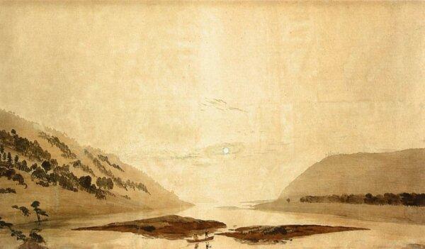 "Mountainous River Landscape," by Caspar David Friedrich. (Public Domain)