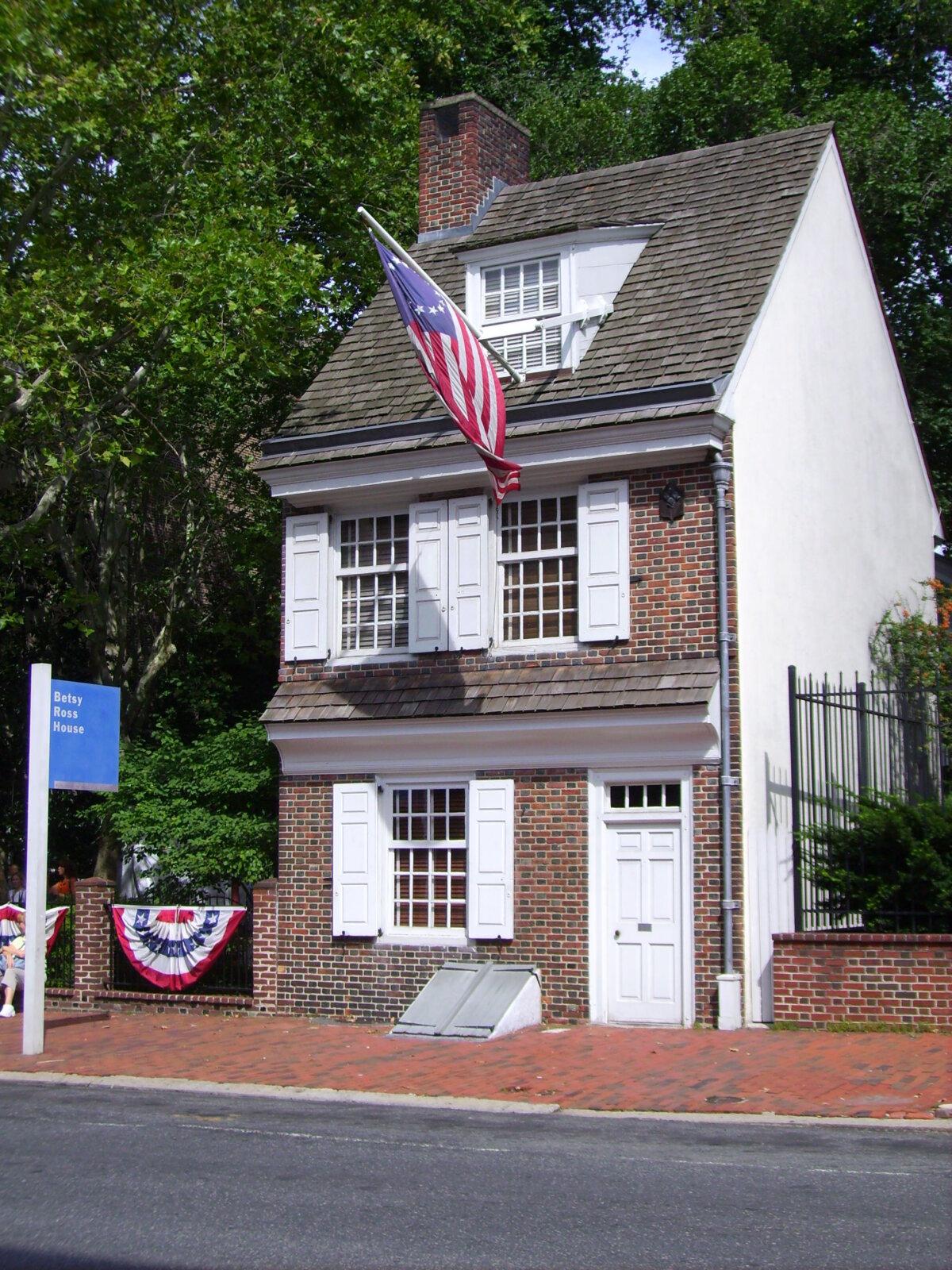 Betsy Ross's House on Arch Street, Philadelphia. (Public Domain)