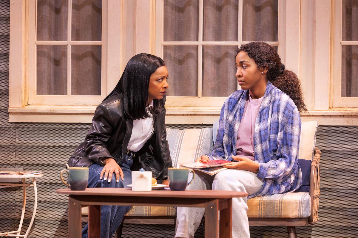Kara Young as Claire and Ayo Edebiri as Catherine in "Proof" on Broadway. (Matthew Murphy)