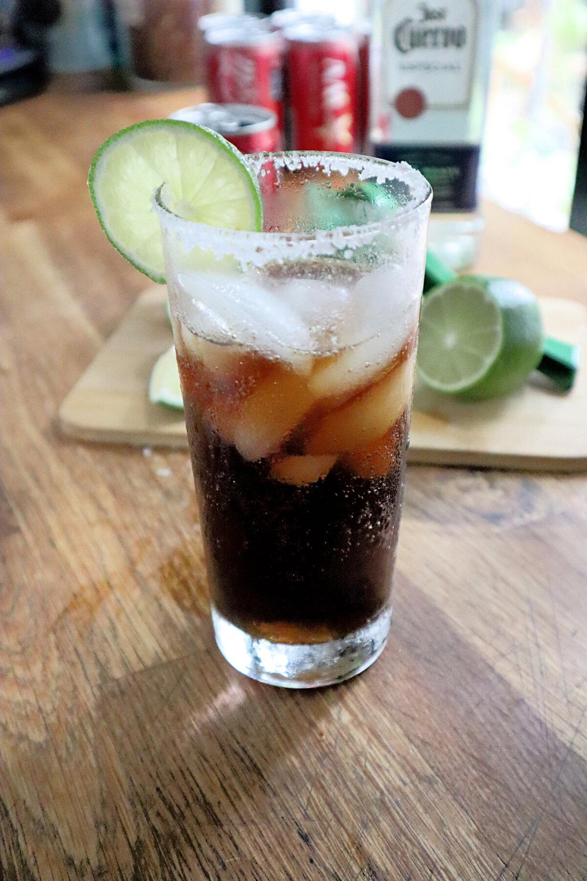 The Batanga is a refreshing Mexican highball cocktail made with tequila, fresh lime juice, cola, and a salted rim. (Gretchen McKay/Pittsburgh Post-Gazette/TNS)