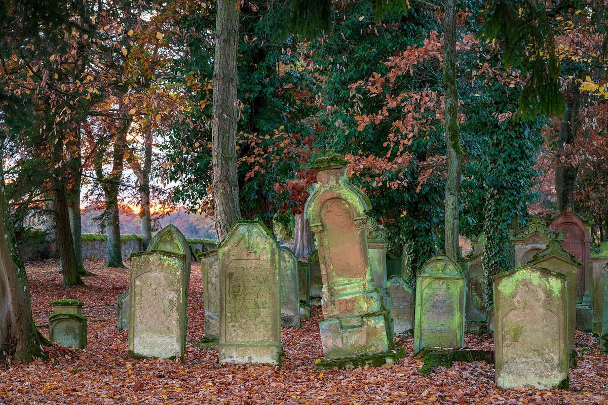 The picturesque 16th-century Heinsheim Jewish Cemetery, near Bad Rappenau, Germany. (<a href="https://commons.wikimedia.org/wiki/User:Aristeas">Aristeas</a>/<a href="https://creativecommons.org/licenses/by-sa/4.0/deed.en">CC BY-SA 4.0</a>)