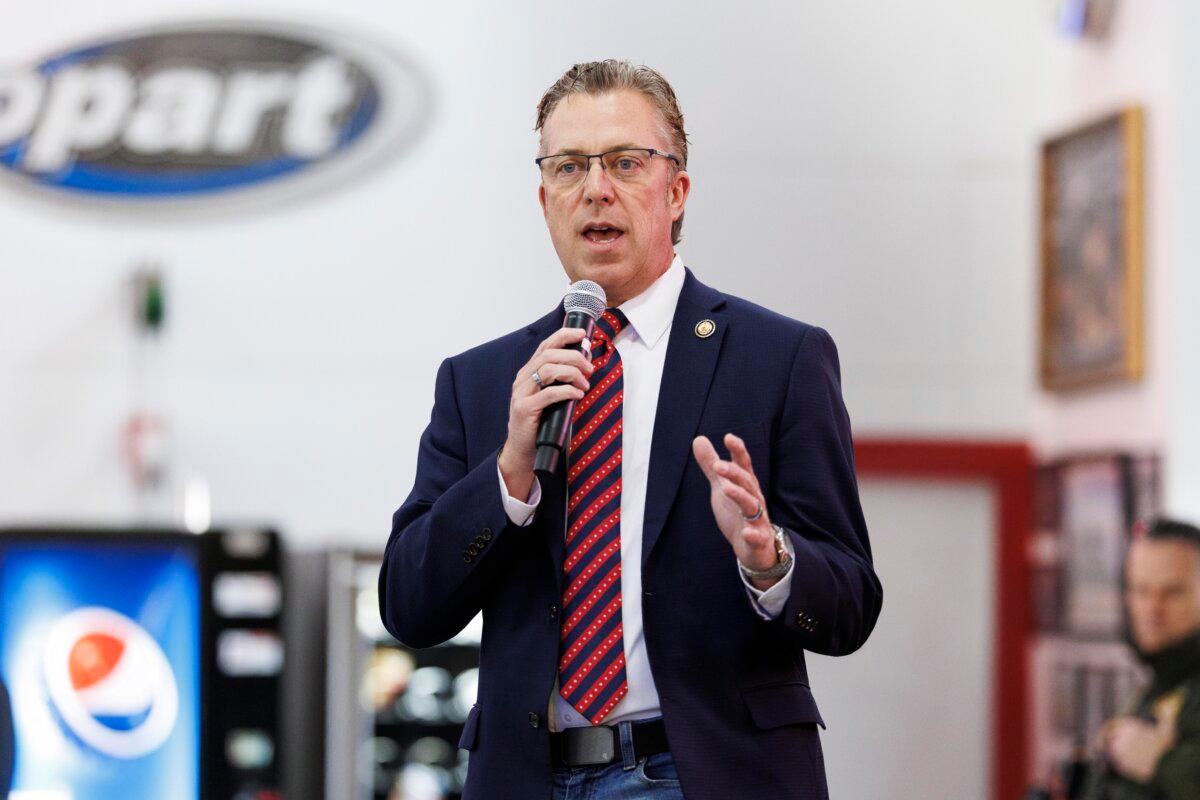 Rep. Andy Ogles (R-Tenn.) in Franklin, Tenn., on Dec. 1, 2025. (Brett Carlsen/Getty Images)