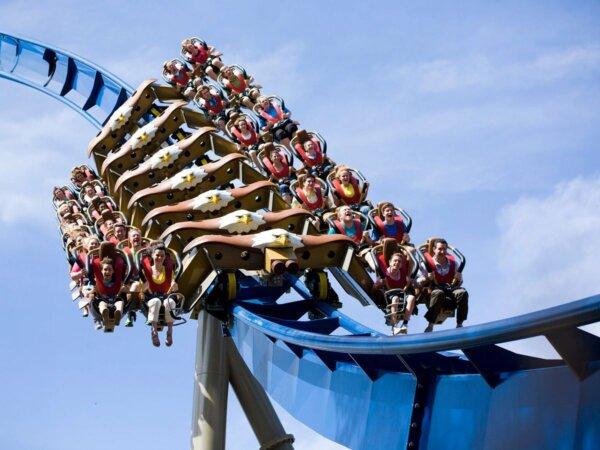 As America’s first steel wing coaster, the Wild Eagle leaves riders suspended over the sides of the track with nothing but mountain air beneath them. (Dollywood Parks & Resorts)