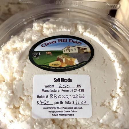 Clover Hill soft ricotta. (FDA via The Epoch Times)