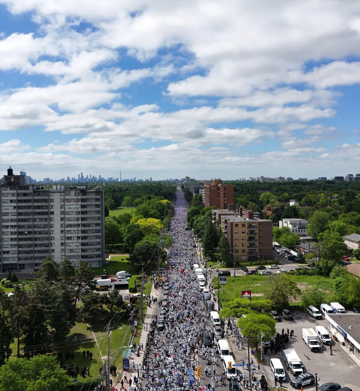 The annual Walk With Israel march in Toronto on June 7, 2026. (Courtesy of UJA)