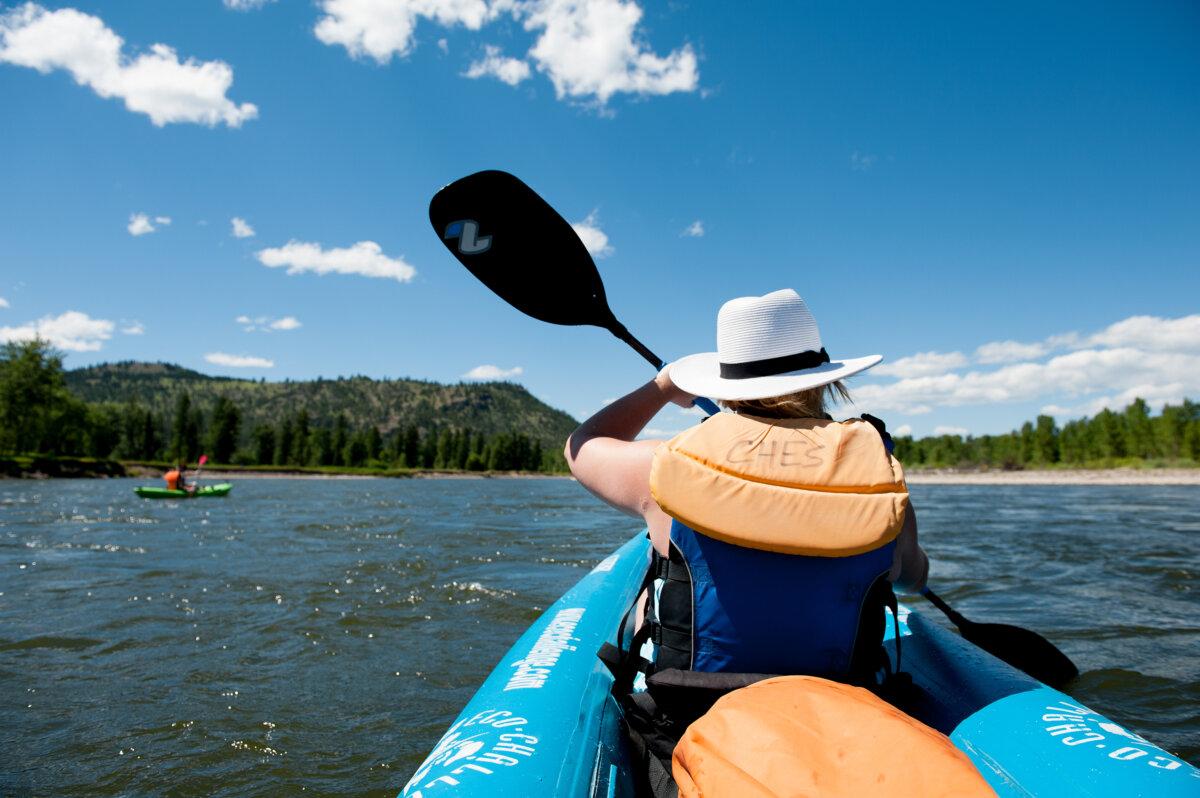 Kayaking the Clark Fork River near Missoula, Glacier Country. (Montana Department of Commerce/TNS)