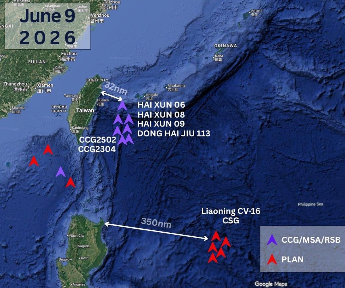 Taiwan Accuses Chinese Vessels of Faking Jurisdiction Near Its Waters