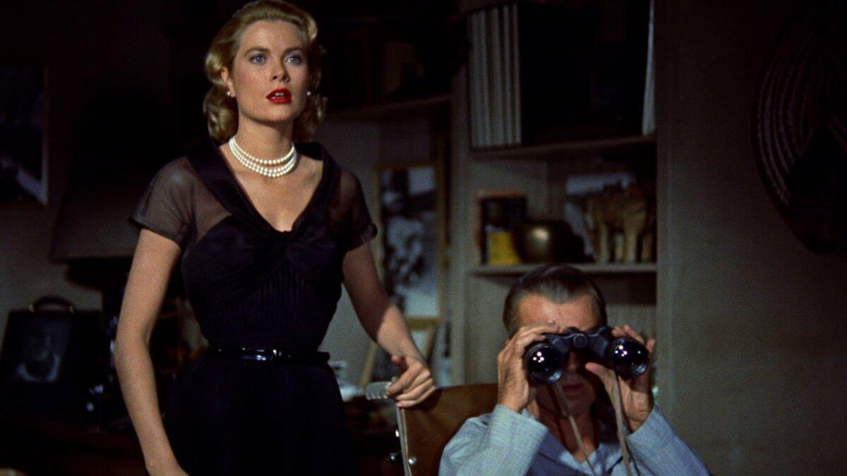 Lisa (Grace Kelly) and L.B. Jeffries (James Stewart), in "Rear Window." (Paramount Pictures)