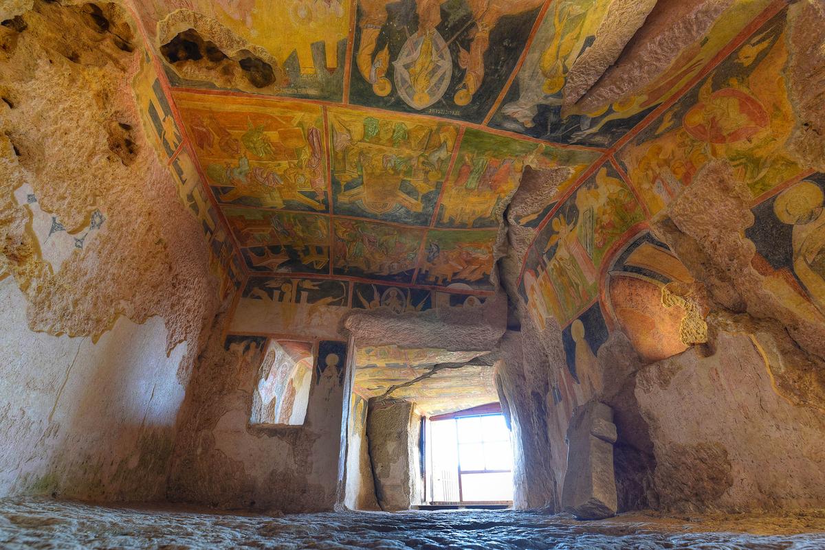 The Church of the Holy Virgin, as well as other complexes, are noted for their beautiful medieval frescoes. (Mitzo/Shutterstock)