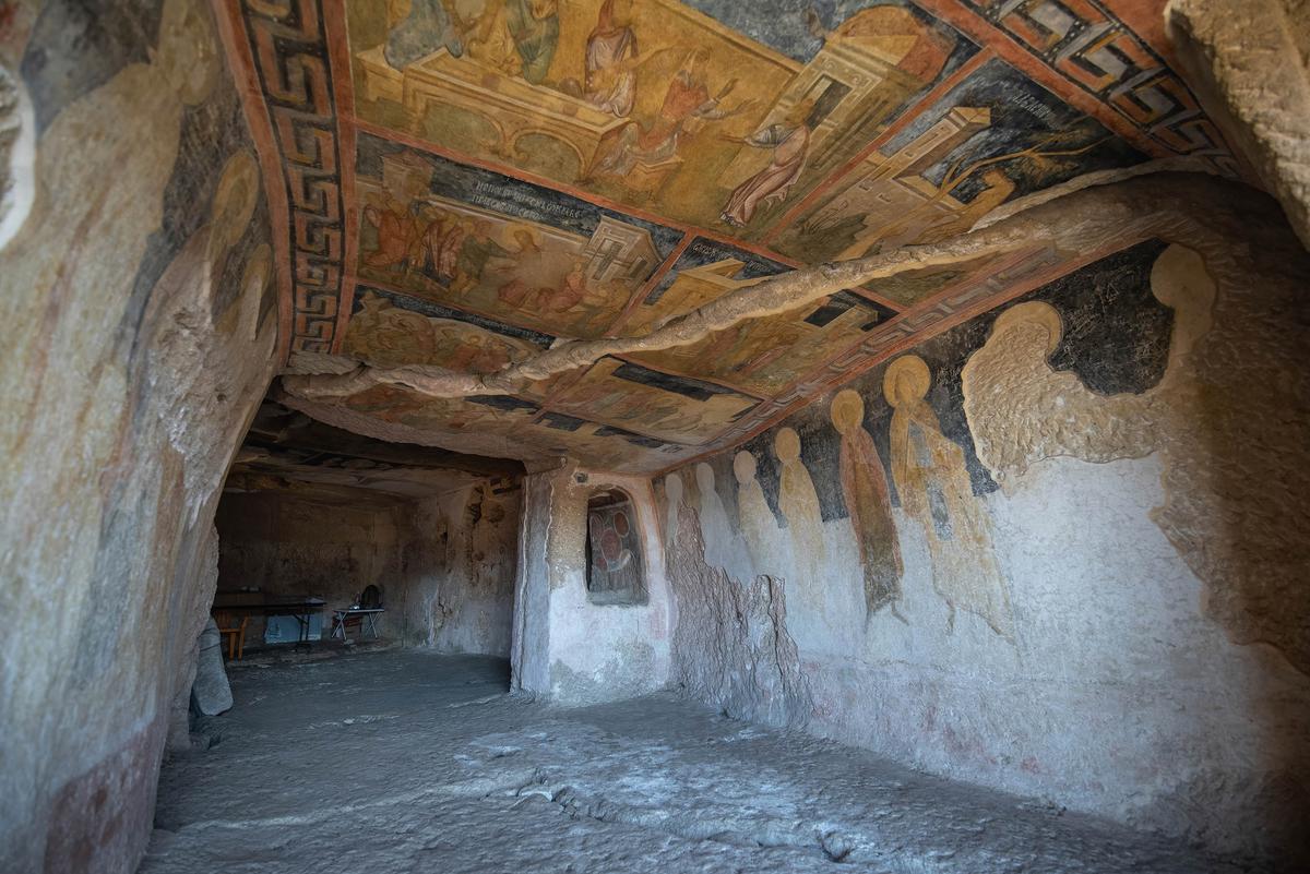 The Church of the Holy Virgin is the best-preserved and most accessible structure within the rock-hewn churches of Ivanovo. (Mitzo/Shutterstock)