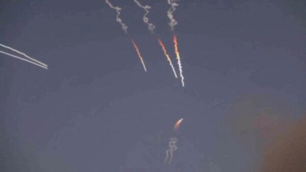 Iranian missiles are launched, as Iran's Revolutionary Guards said they had carried out attacks against a U.S. base in Jordan and other targets in the Gulf on June 10, 2026. (WANA/REUTERS)