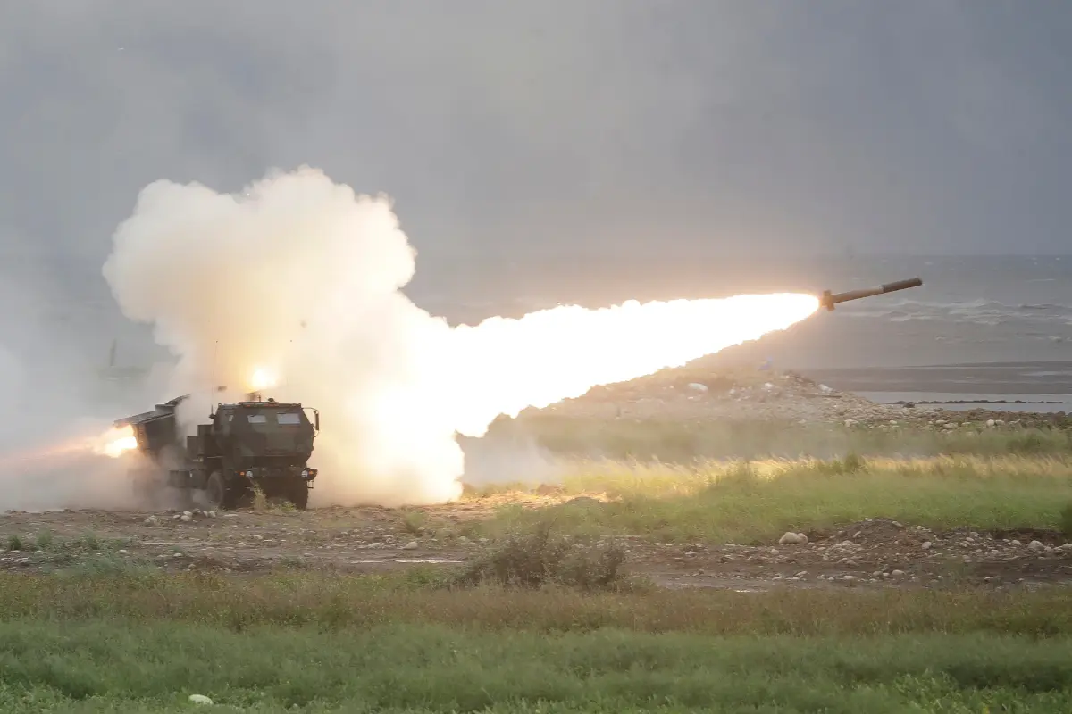 Taiwan Test-Fires Mobile US-Made HIMARS Rocket System