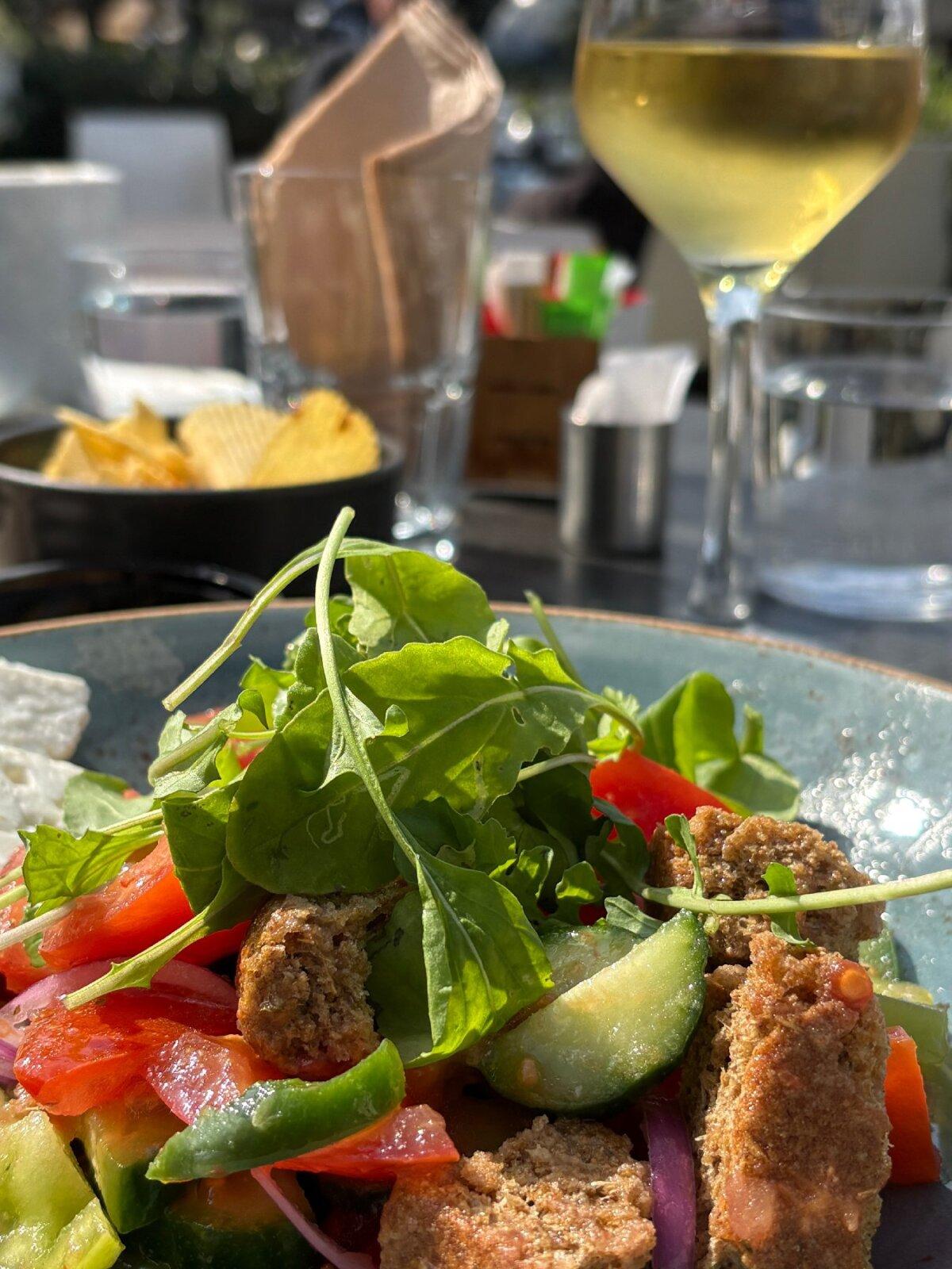 The port of Rhodes was an excellent place to sample authentic Greek food. (Georgeanne Brennan)
