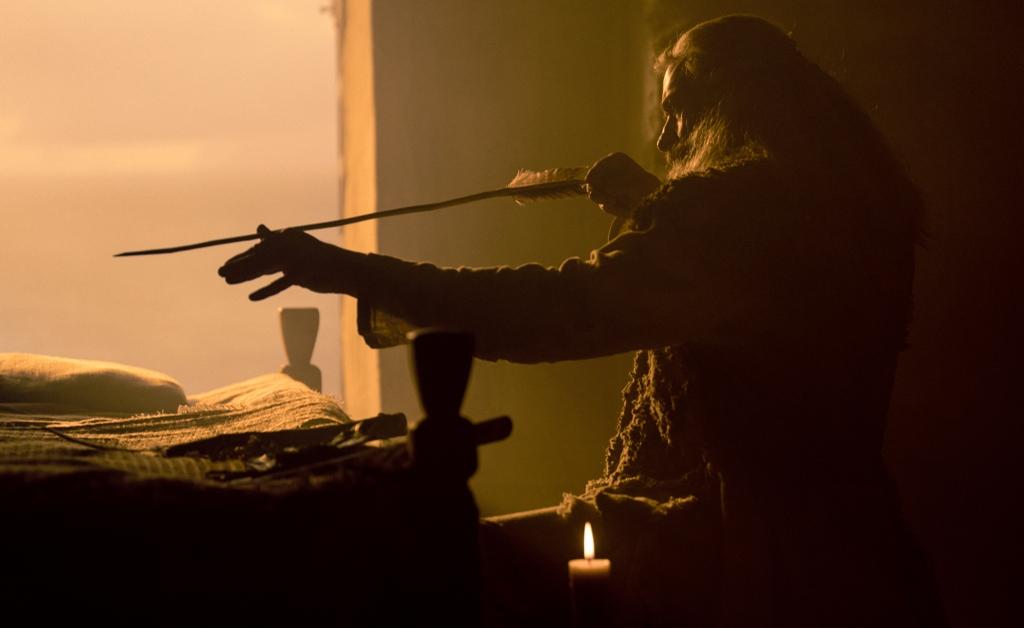 Robin Hood (Hugh Jackman), in "The Death of Robin Hood." (A24)