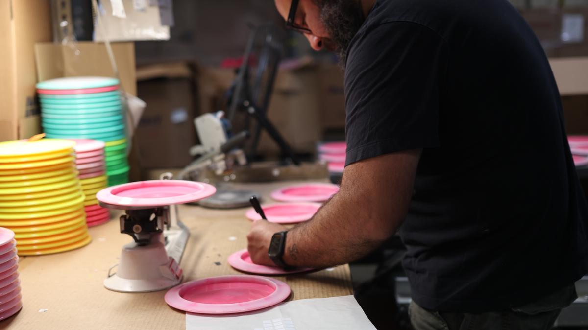 An employee checks for quality control at the Innova factory in Rancho Cucamonga, Calif., on June 4, 2026. (Courtesy of Innova)