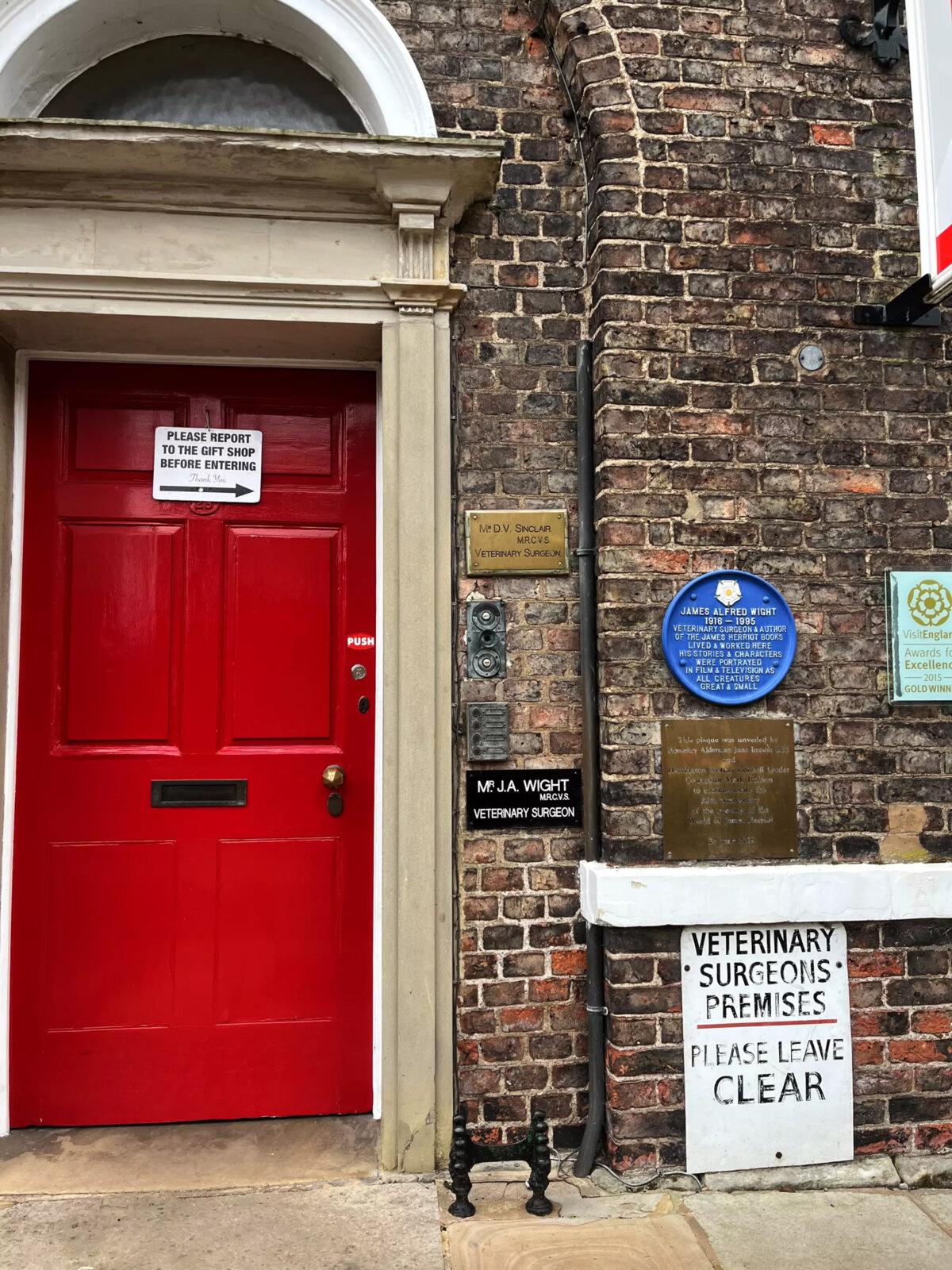 The entrance to the World of James Herriot museum in Thirsk, North Yorkshire, England. (Mary McNamara/Los Angeles Times/TNS)