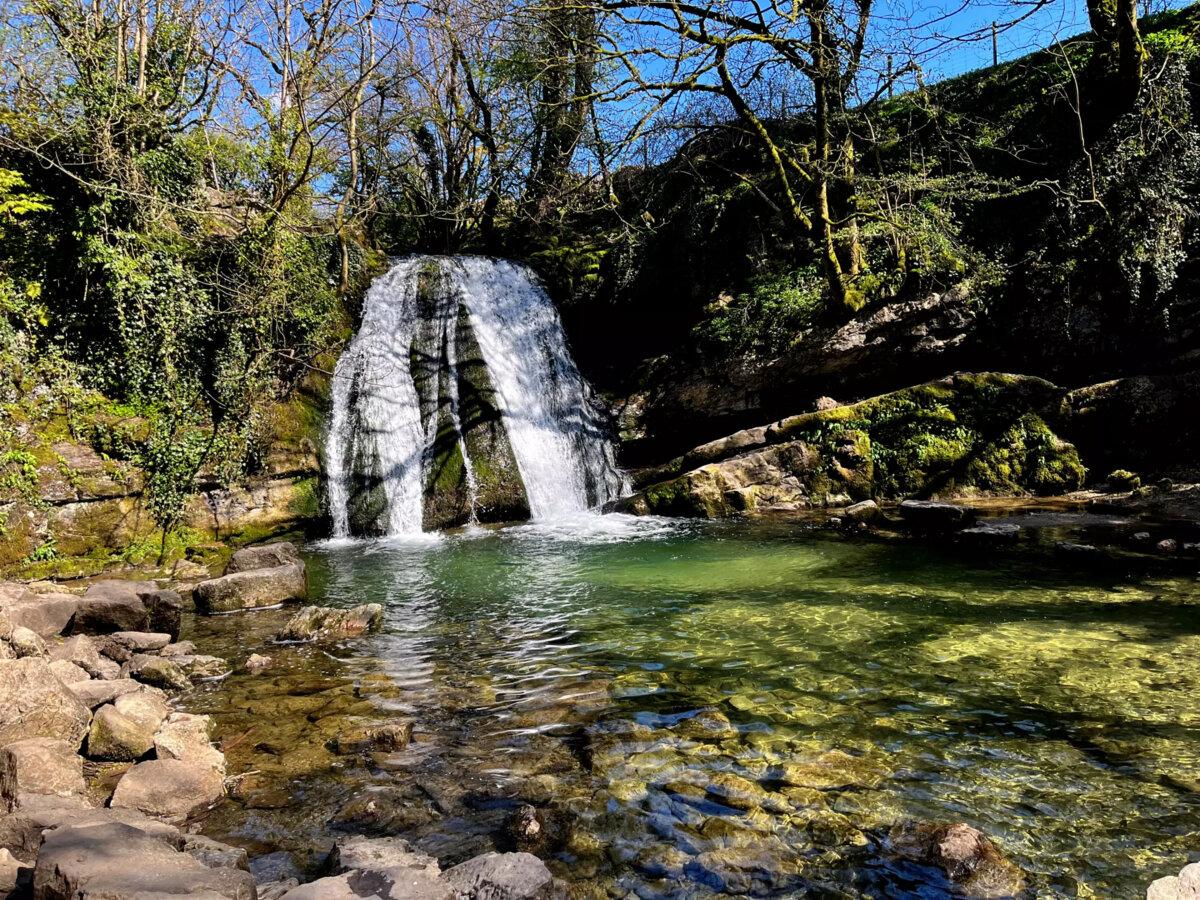 Janet’s Foss, a woodland waterfall and pool. (Mary McNamara/Los Angeles Times/TNS)