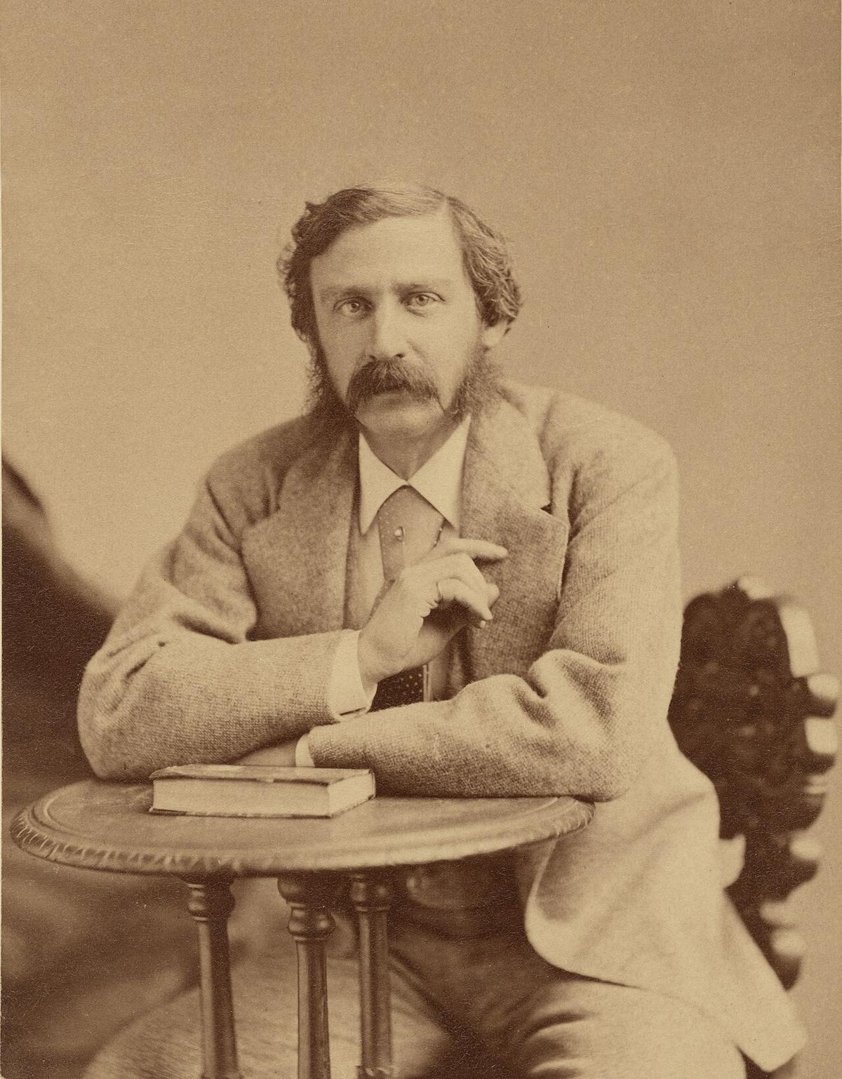 Here pictured in 1872, author Bret Harte focused on the American West. (Public Domain)