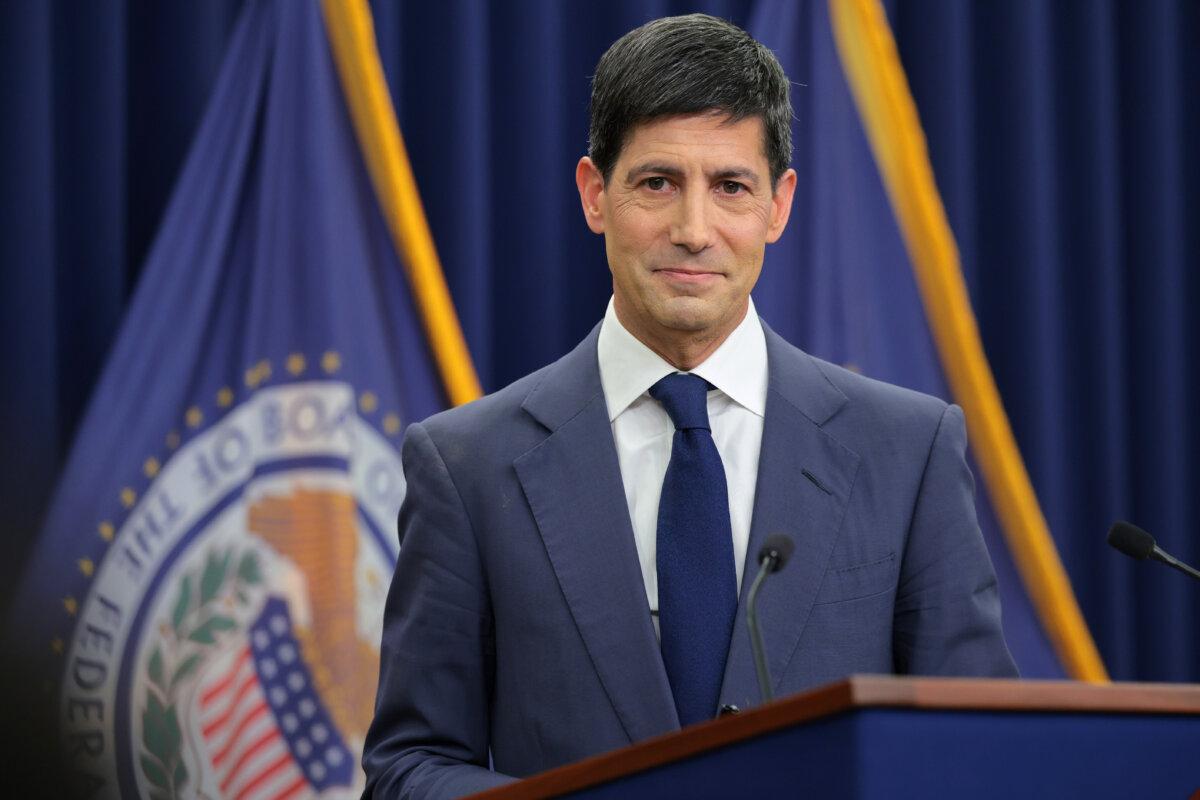 Federal Reserve Chair Kevin Warsh looks on during his first news conference since taking the helm at the central bank in Washington on June 17, 2026. (Chip Somodevilla/Getty Images)