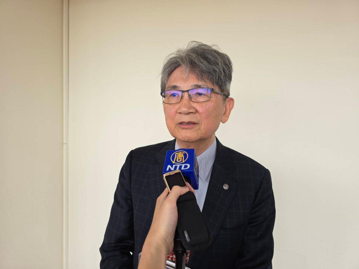 Wang Cheng-hsu, a legislator, takes part in a legislative hearing on combating and preventing forced organ harvesting, in Taipei, Taiwan, on June 17, 2026. (Chang Huai-jen/The Epoch Times)