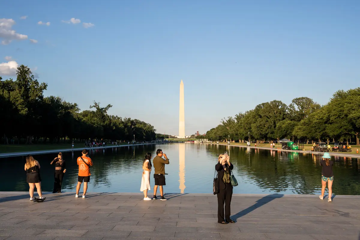 Trump Says Park Police Arrested Multiple People for Vandalizing Newly Renovated DC Reflecting Pool