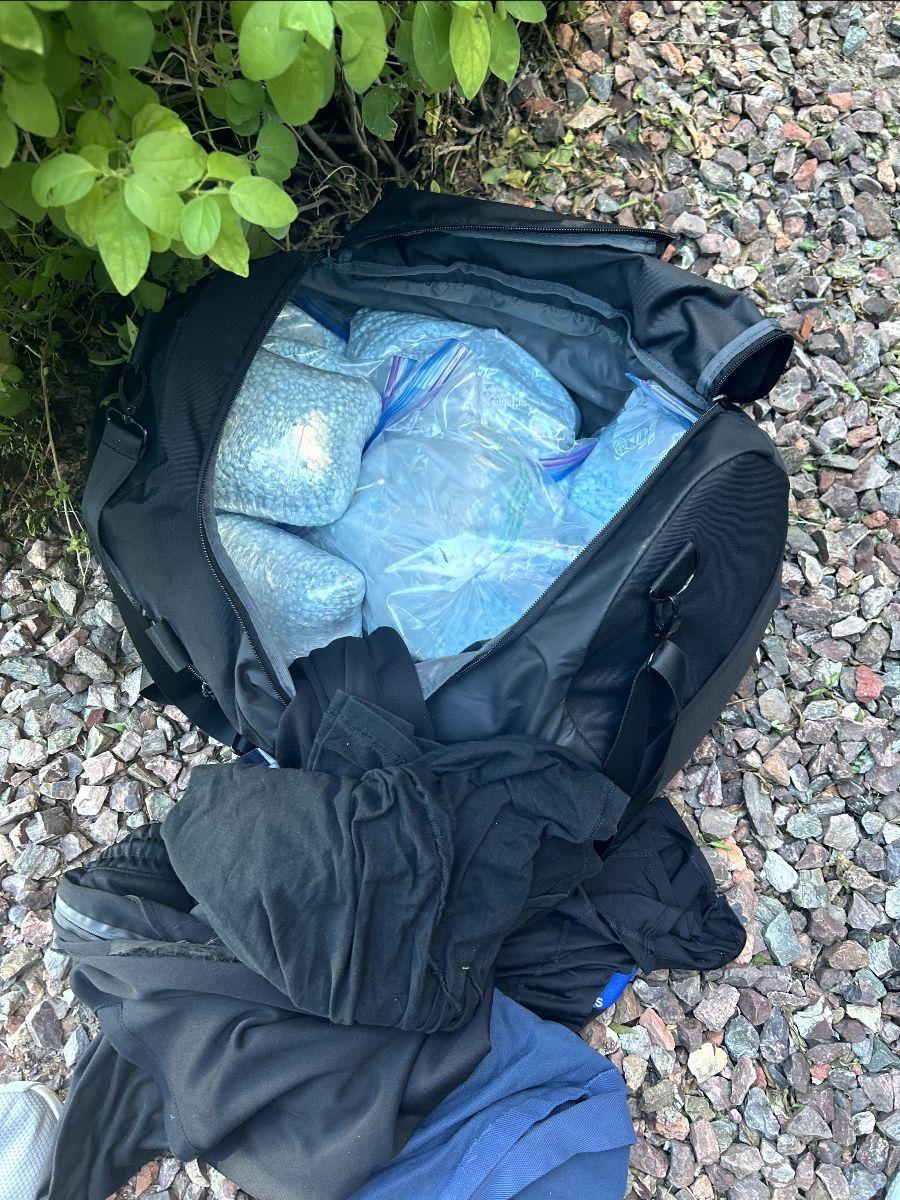 Approximately 100,000 fentanyl pills seized during an investigation in Chandler, Ariz. (Courtesy of Arizona Attorney General's Office)