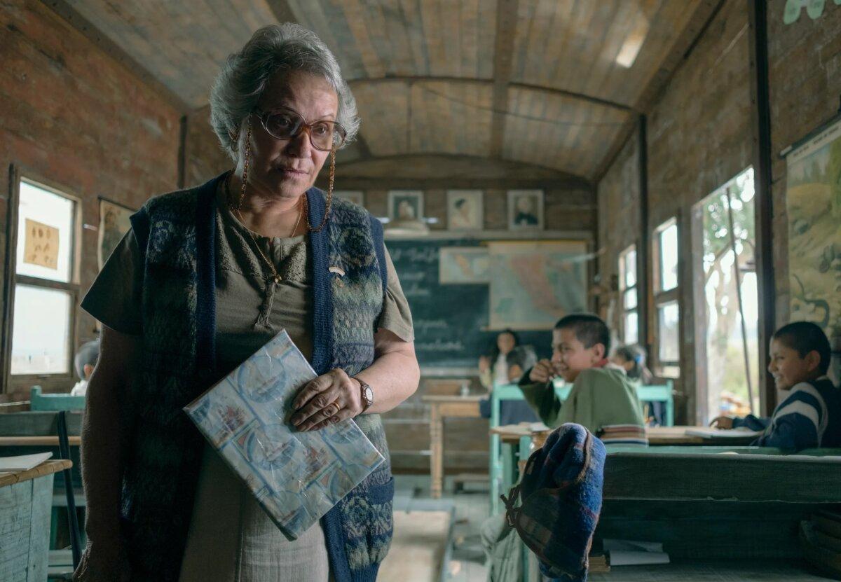 Miss Georgina (Adriana Barraza), in “Where the Tracks End.” (Netflix)